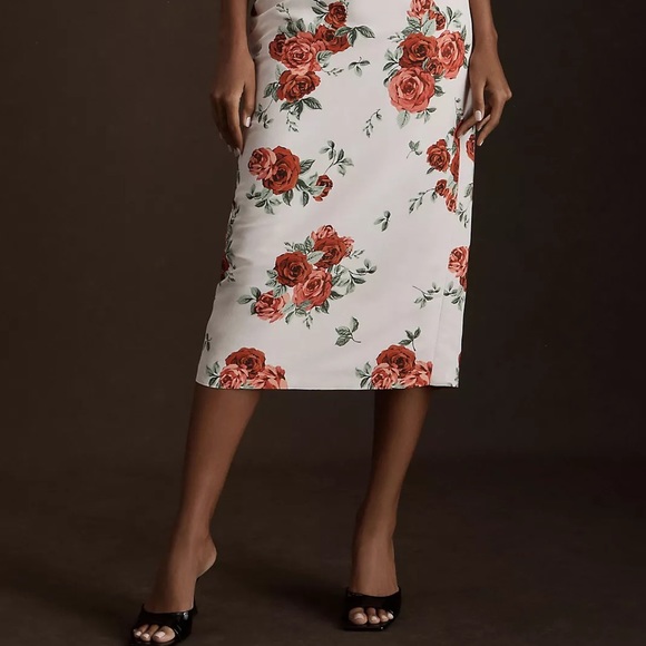 Anthropologie Sachin & Babi Nora Rose Strapless Notch-Neck Taffeta  Dress - Picture 6 of 14